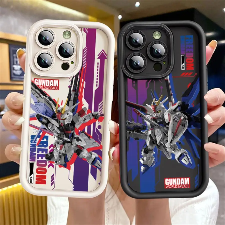 Anime G-GundamS Phone Case for iPhone 16 Pro 15 Pro Max 14 13 12 11 XS 14 Pro Max 16 Plus 14Pro 12Pro Soft Shell