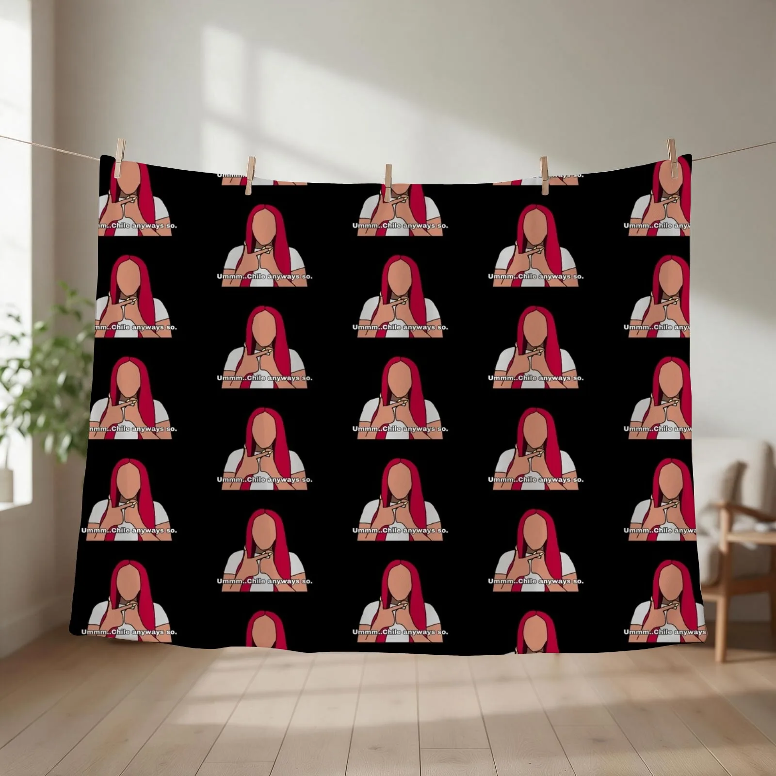 Um Chile anyways so Throw Blanket couch cozy soft plush fuzzy picnic outdoor blanket