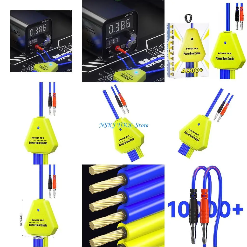 

L8RC Cellphone Repair Cable 12V Overvoltage Protections 3A Output Power Boot Cable For Mobile Technicians