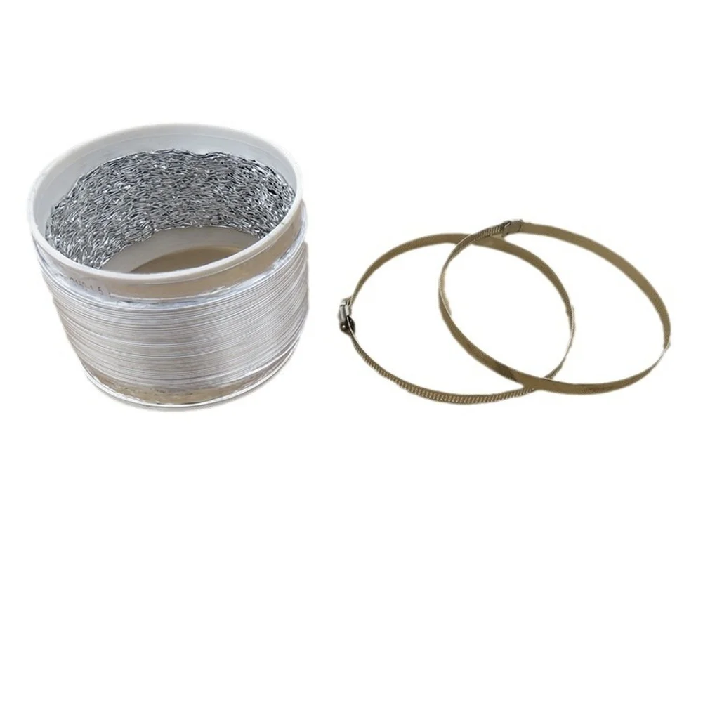 Aluminum Foil Flexible For exhaust Pipe 160mm x 1.5m for Bathroom Ventilation Gas Water Heater For exhaust System Integration
