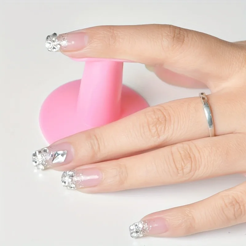 2pcs Professional Nail Art Finger Holder - Securely Holds Fingers for Precise Nail Fixing, Essential Tool for Stunning Nail