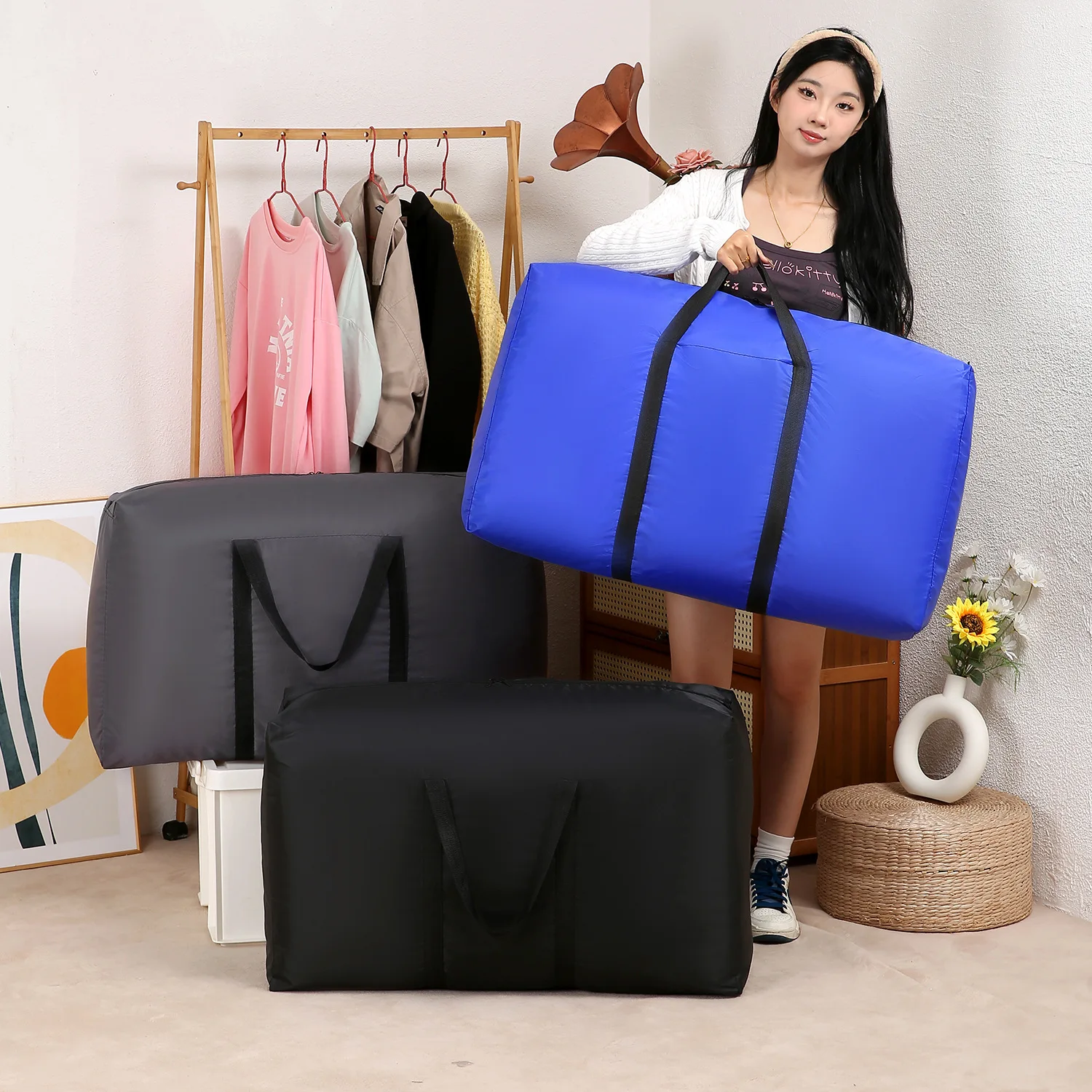 Oxford Fabric Luggage Moving Bag Packing Bag For Relocation Storage Bags For Moving Large-capacity Travel Bag