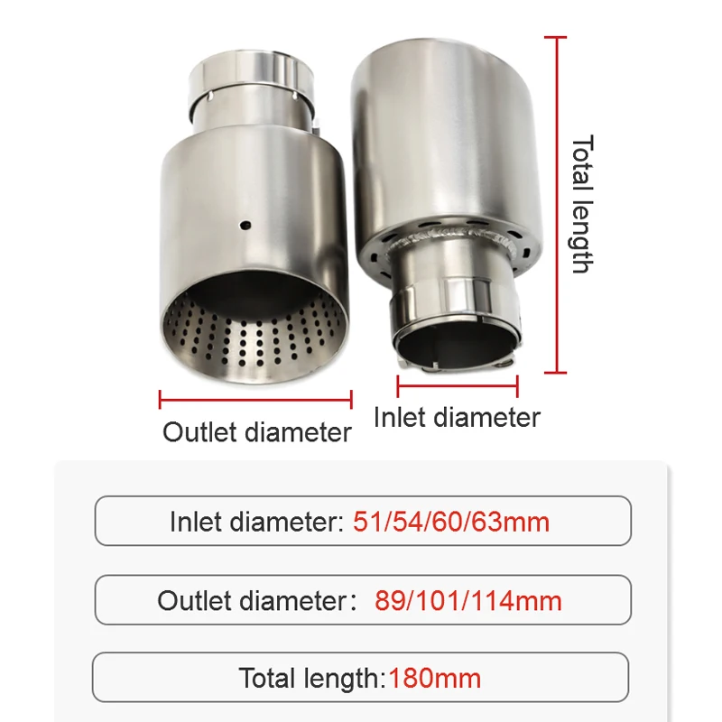 1 Pcs Matte Stainless Steel Car Exhaust Tip System Pipe Universal Exhaust Tip For VW GTI MK7 Golf7 Nozzle 60MM 63mm Muffler Tip