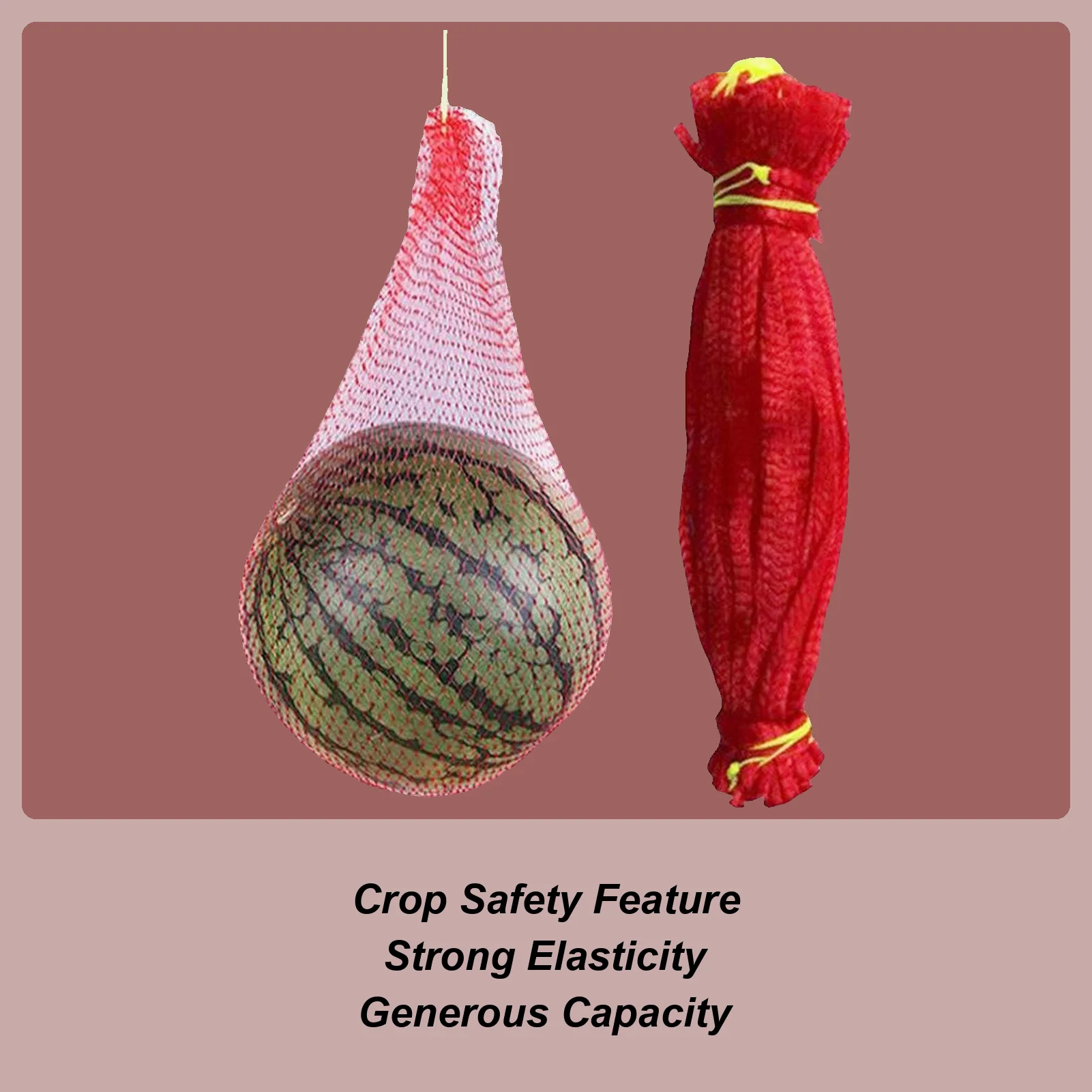 100PCS Hangings Watermelon Net Bags Drawstring Cantaloupes Mesh Net Hammocks Cradles For Watermelon, Honeydew Melons, Cucumbers