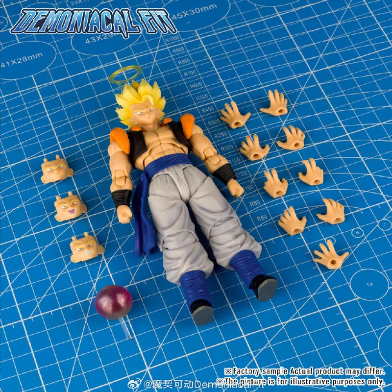 

Demoniacal Fit Gogeta 3.0 Action Figure Dragon Ball Hero Waltz Gogeta Figure Original Collect Model Statue Model Dbz Toy