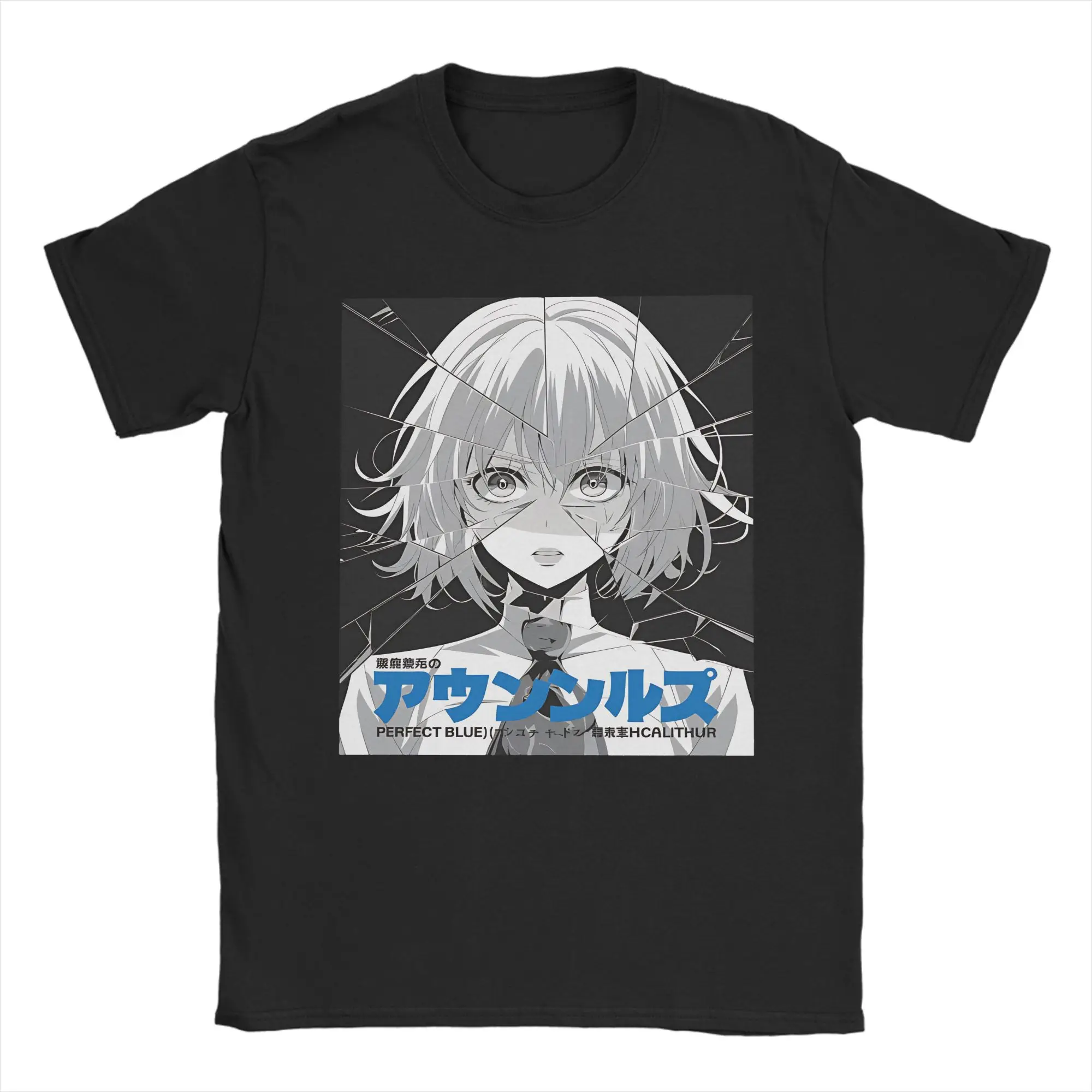 

Perfect Blue Anime 100% Cotton T Shirt For Couple Beach Vintage T Shirts Round Neck Trending Tee Shirt Oversized Pattern Tops