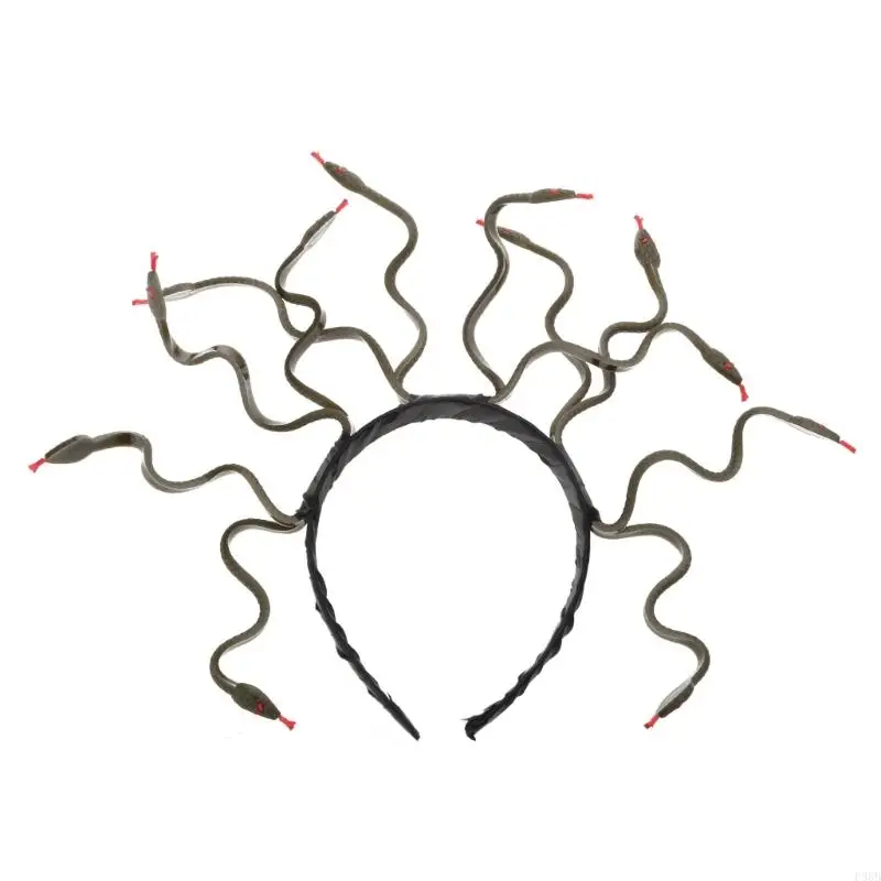 

P88B Snake Headwear Snake Costume Headband Dress-up Headpiece for Party