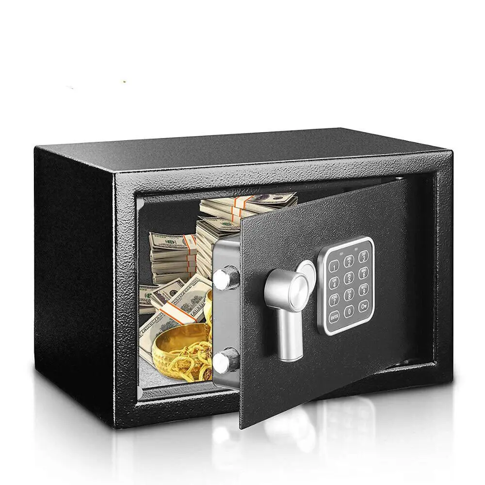 Electronic Lock Safe Fireproof Safes Digital Safe Box Safety Money for Home Strongbox Small Cash Security Lockable Storage