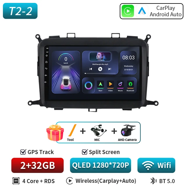 Android 16 WIFI + 4G Auto Carplay GPS Voor Kia Carens 2013 2014 2015 2016 2017-2019 Auto Radio multimedia Speler Navigatie Stereo