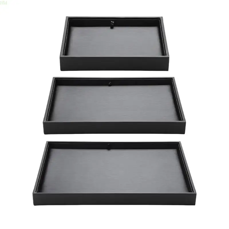 Double Sided Jewelry Storage Trays Elegant Black Jewelry Display Trays Organizers For Necklaces Bracelets And Rings NM