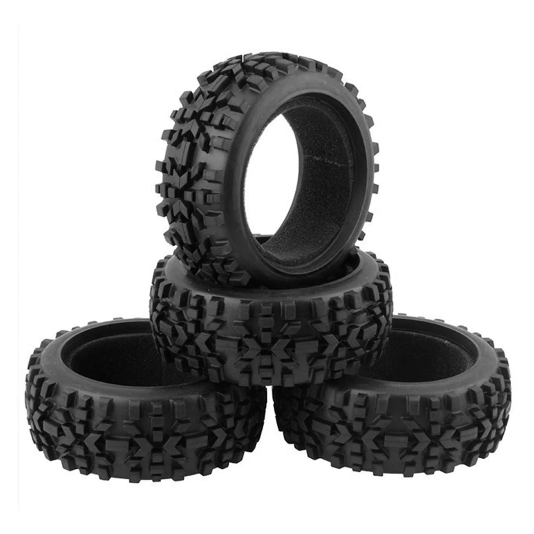 ABXE-8Pc RC Buggy Wheels And Tyres With Hex 17Mm Wheels Rims 1/8 Scale Off-Road Car For 1:8 RC On-Road Buggy Car