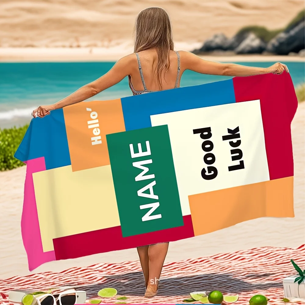 1 pièce Serviette de plage per - Yoga Fitness Name avis et prix