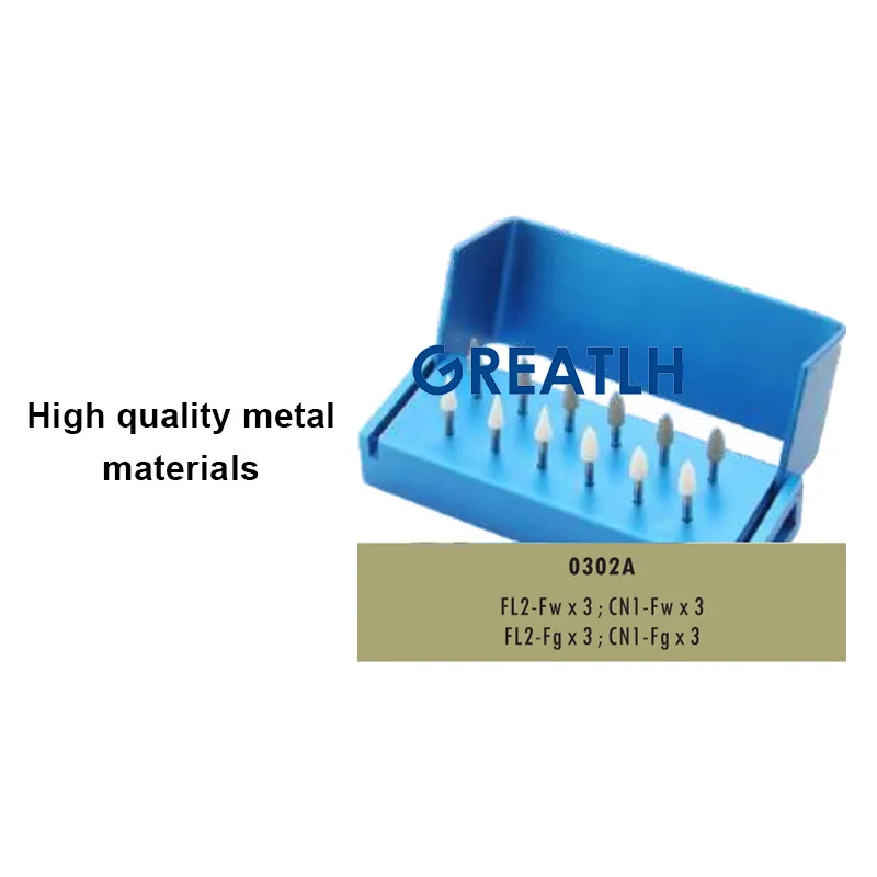 Dental Composite Ceramics Finishing Kit High Speed Low Speed Micro Invasive Surgery Burs Dental Materials 12pcs