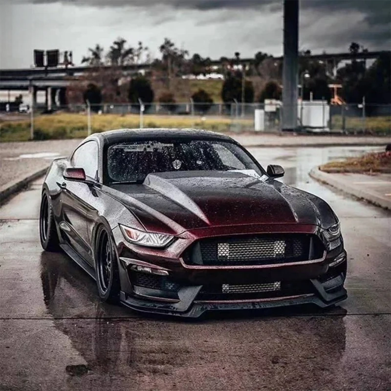 High Quality C Style Racing Lightweight Carbon Fiber Engine Hood Performance Upgrade Mod Parts Fit 2015-2023 Sport Coupe