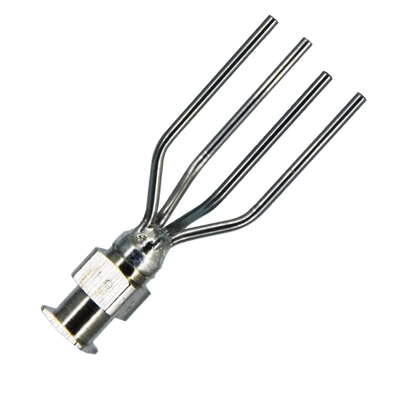 All-metal stainless steel four-tube eight-figure needle precision one-line 4-claw multi-tube dispensing machine needle barrel