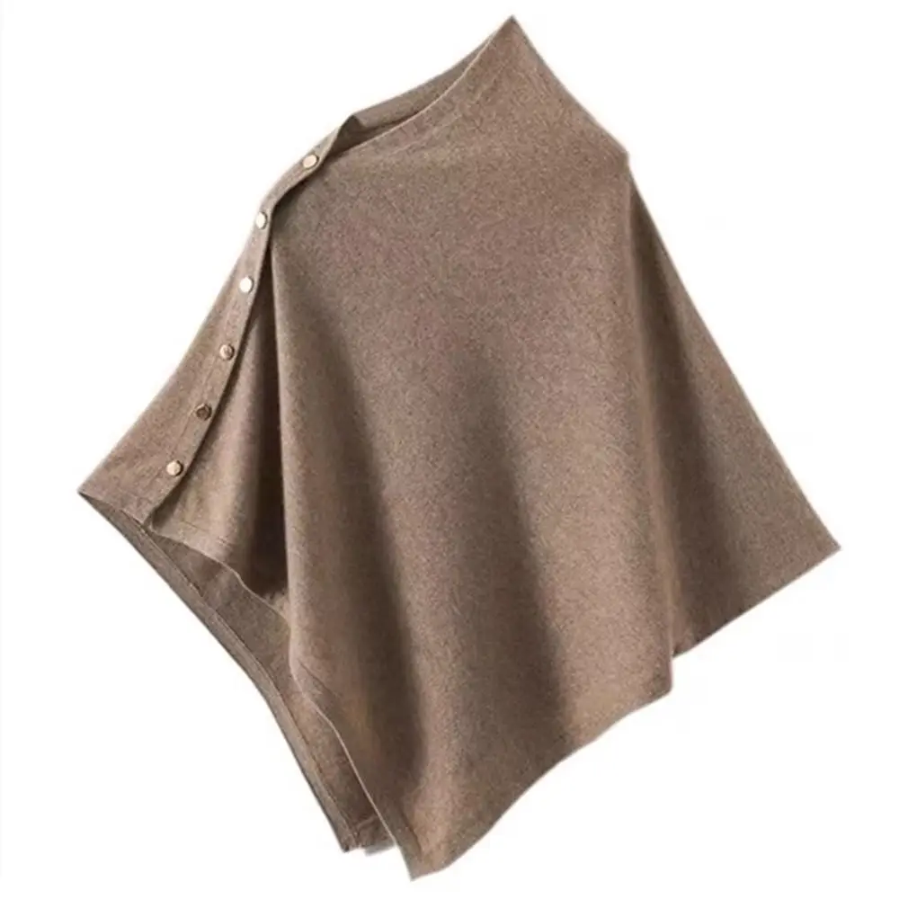 Nowa pashmina z guzikami, gruby, nieregularny sweter na ramię, ciepły, casualowy sweter-szal, szalik na jesień i zimę.