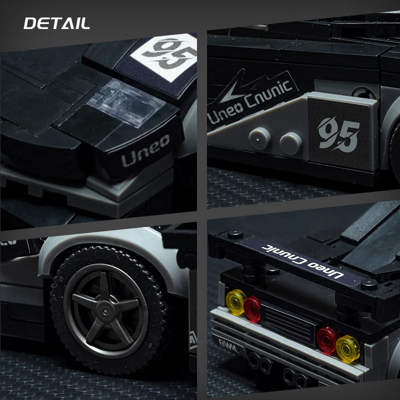 ألعاب تجميع ألغاز ثلاثية الأبعاد، زينة رائعة لسيارة رياضية/نموذج سباق فائق، هدية ألعاب تجميع يدوية الصنع، XT92 #4