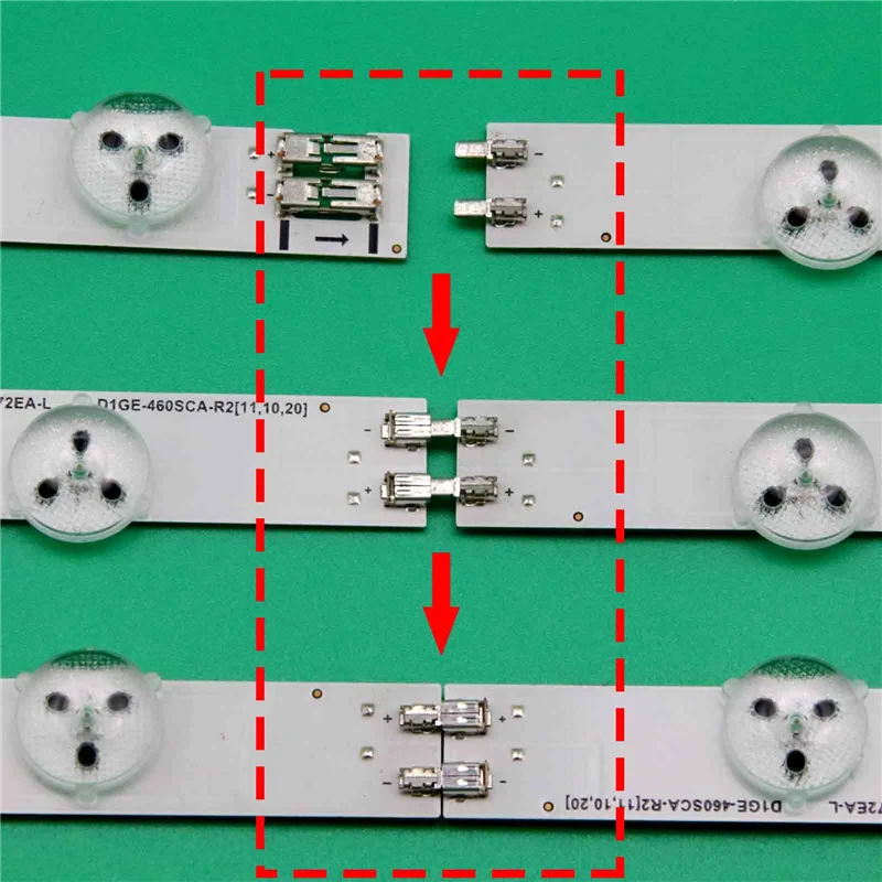 แถบไฟแบคไลท์ LED สำหรับ UN46EH6030 UE46EH6030 UE46EH6037แถบ UN46EH6000 2011SVS46เลื่อนได้3228แผ่น REV1.0แบบ FHD LEFT06/RIGHT06