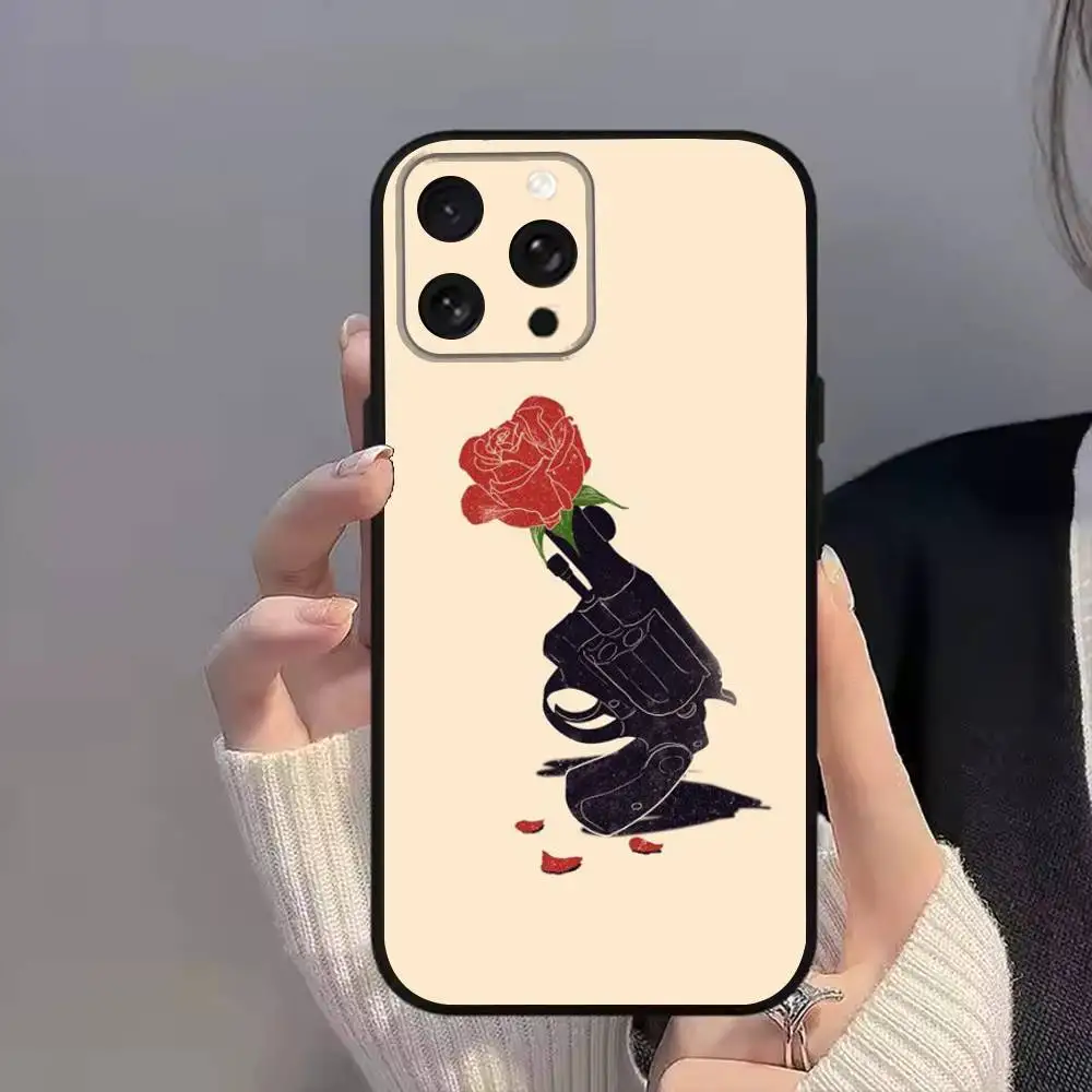 Art G-Graffiti BanksyS Phone Case For iPhone 11,15,16,14,13,17,12,Pro,SE4,Plus,E,Max,Air,Mini Black Cover