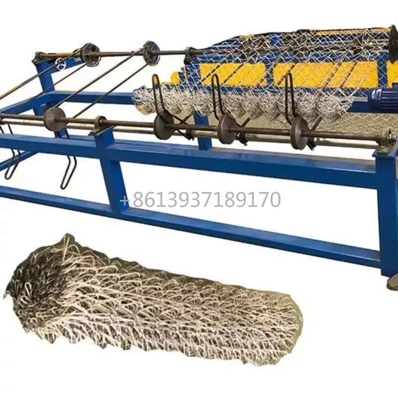 Fully Automatic Double Wire Mesh Chain Link Fence Weaving Net Making Machine Chain Link Machine Manufacturer