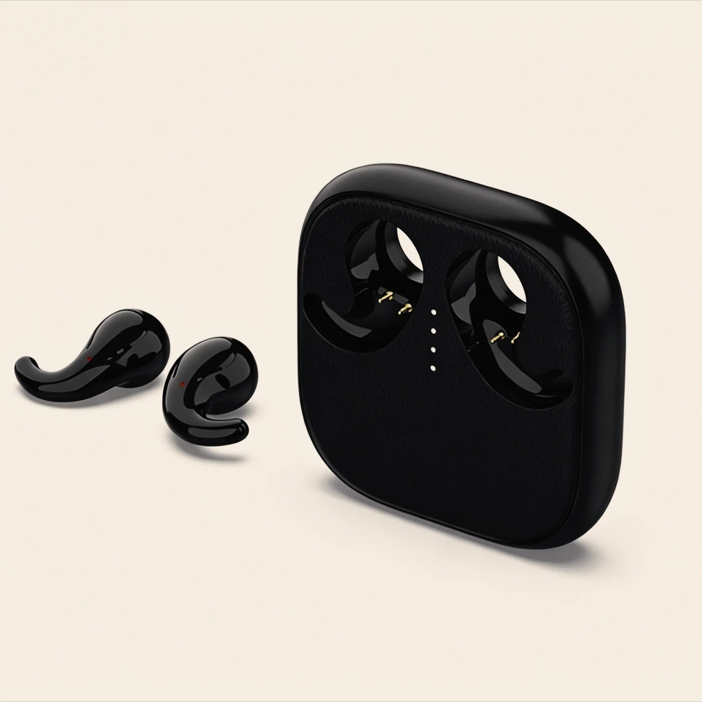 TWS Mini Sleep Bluetooth Earphones Sleek Light In-Ear Headset Ergonomic Comfort Fit Supported by USB-C Charging