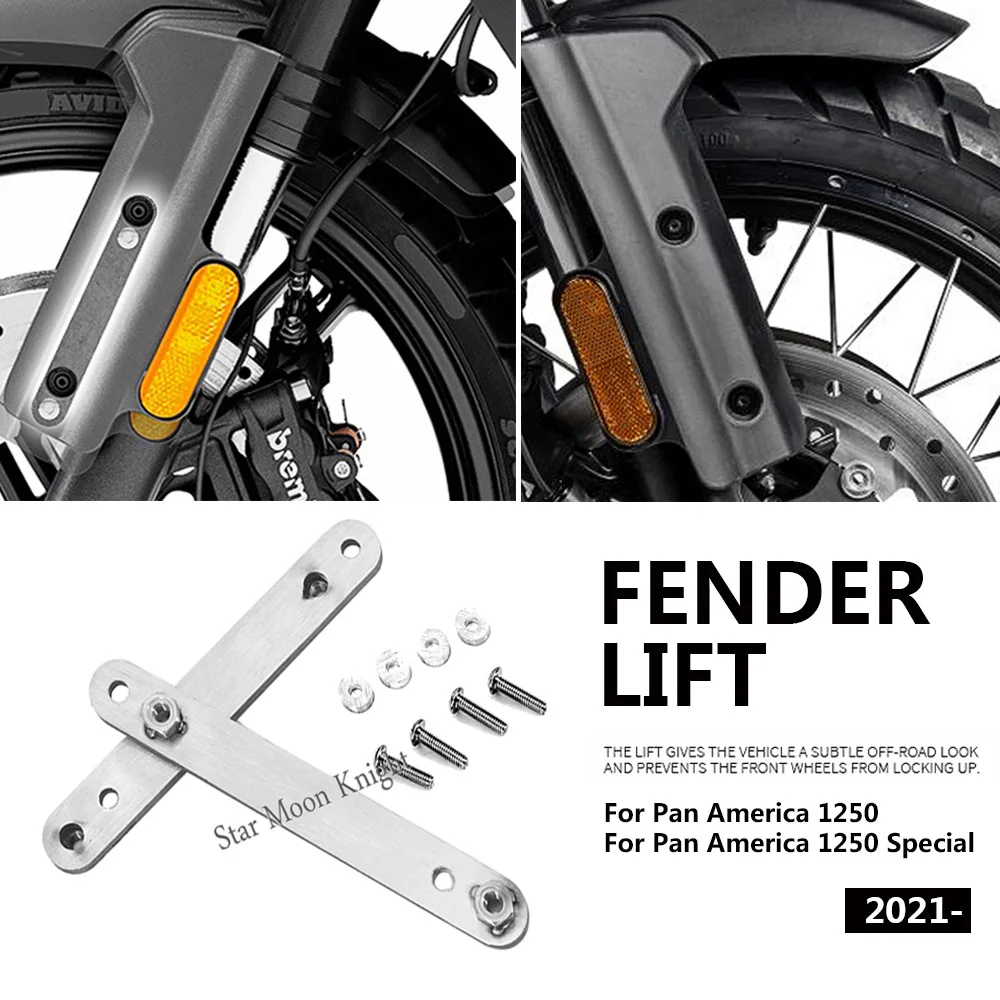 Motorcycle Stainless Steel Front Fender Riser Mudguard Lift Bracket Rising Kit For RA1250 PA1250 Pan America 1250 S Special