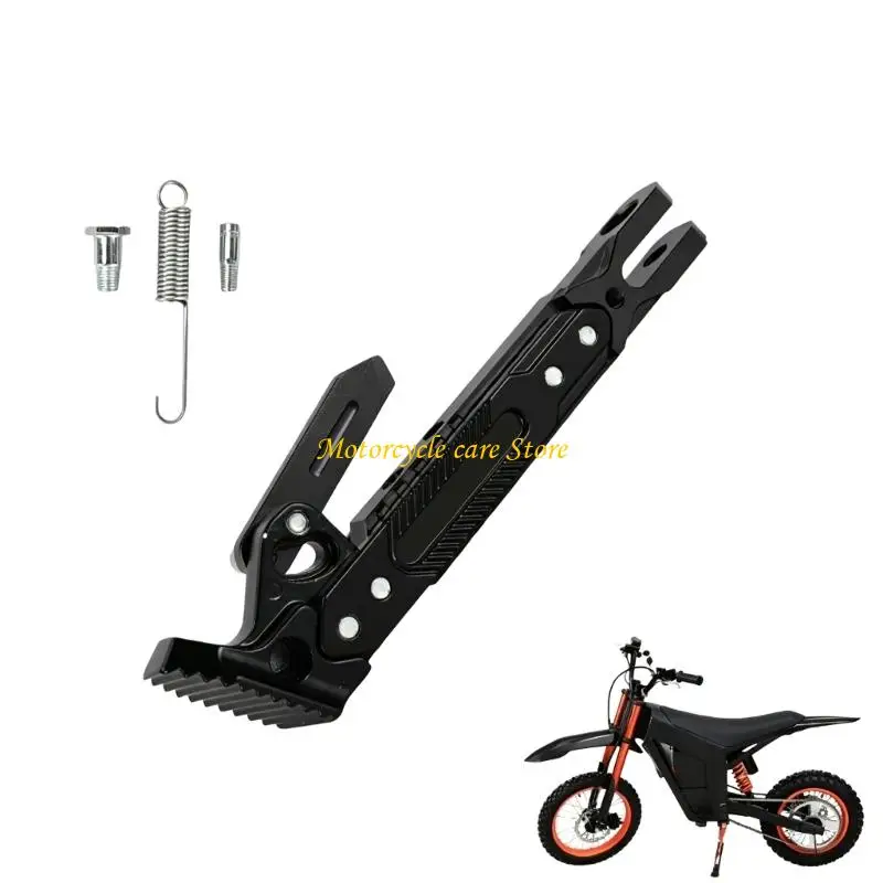 U75F Foldable Electric Dirt Bike Side Stand 183Mm Replacement Parking Stand with Garage Storage and Trail Stop Support