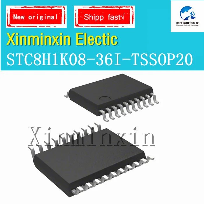 1-10PCS/LOT STC8H1K08-36I-TSSOP20  STC 8H1K08  36I-TSSOP20  TSSOP20 IC Chip New  Original In Stock