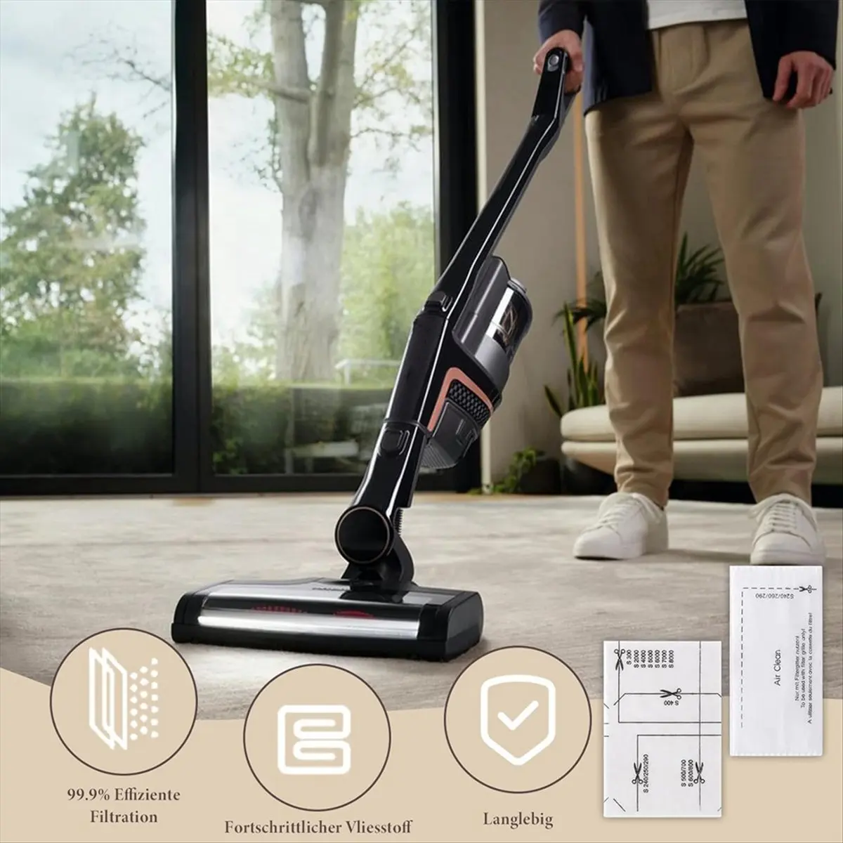 Vacuum Cleaner Filter Set for Complete C1/2/3 Vacuum Cleaner Filter and Motor Protection Filter Set