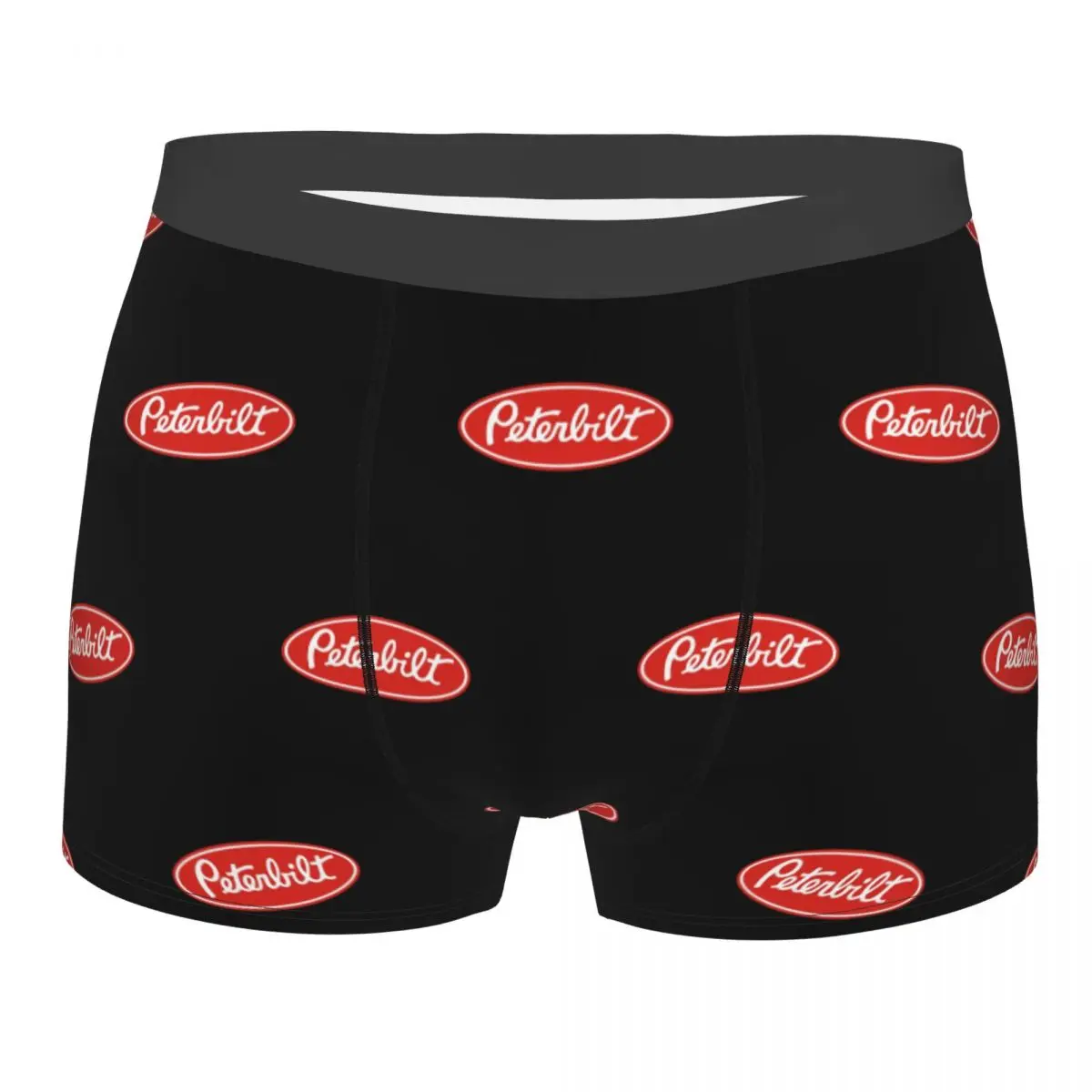 Boxer Underpants Shorts Peterbilt Truck Racing Logo Panties Male Ventilate Underwear for Homme Man Boyfriend Gift