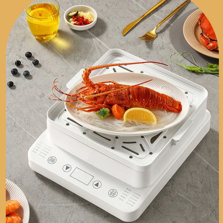 Yonsa 24L New Design Electric Food Steamers 800W 3 Three Layer Electric Steamer Cooker Pot