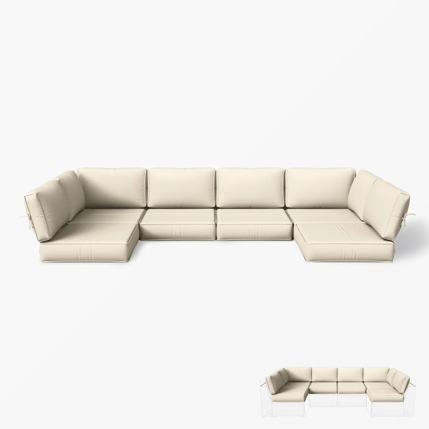 Outdoor Replacement Cushions for Patio Furniture, 5