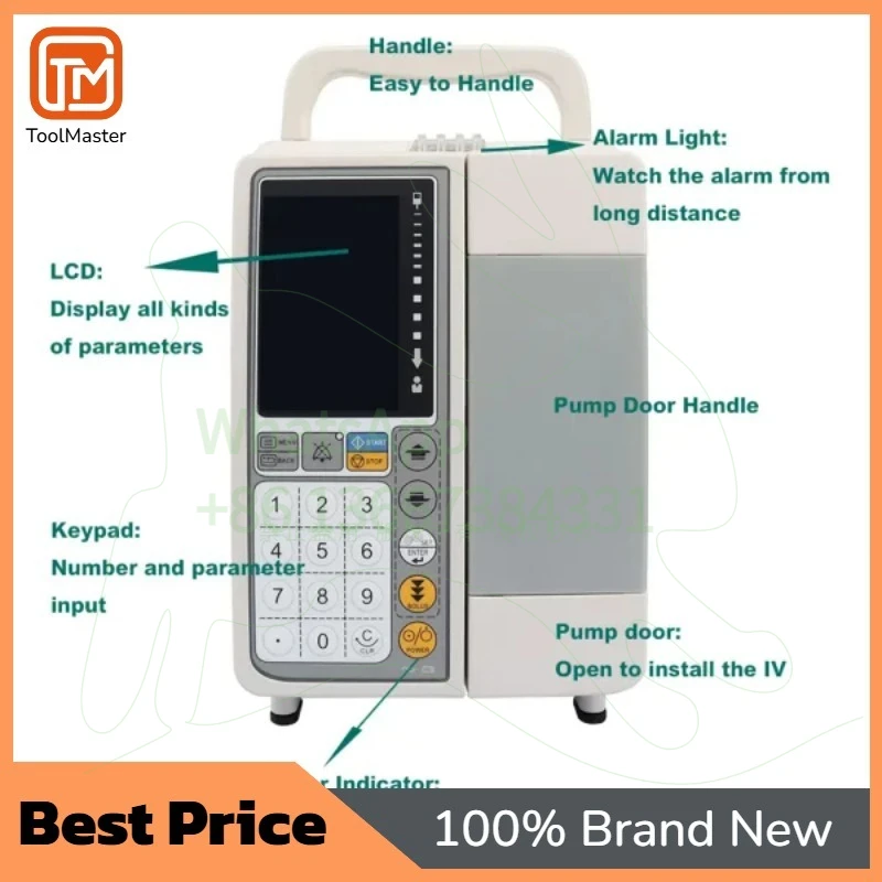 【Best Selling】Electric Syringe Pump With Large LCD Display For Veterinary Clinic Pet Hospital Professional Medical Infusion Pump