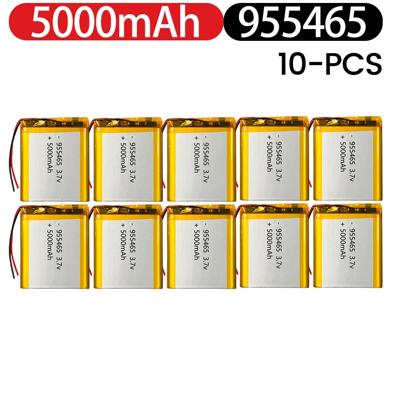 

955465 High Capacity 5000mah 3.7V Battery+PCB Protection Board Rechargeable Battery For leaning machine,Power Bank