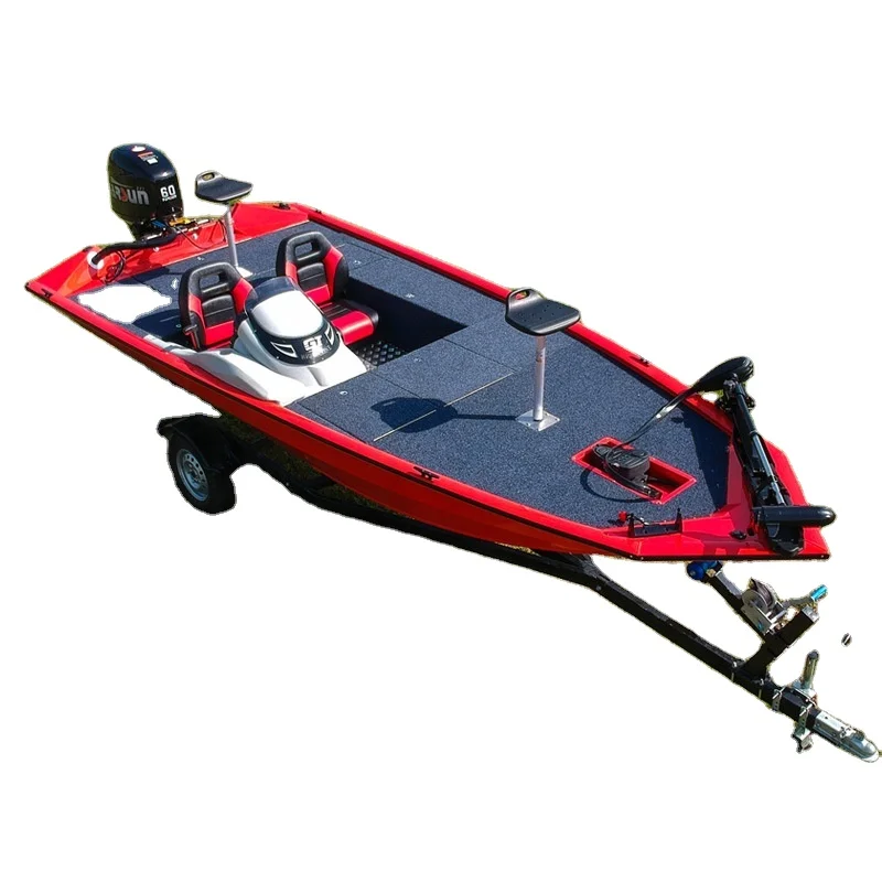 4.9m 16ft High Speed All Welded Aluminum Bass Fishing Vessel Lightweight Anti-corrosion Watercraft For Freshwater Angling Sport