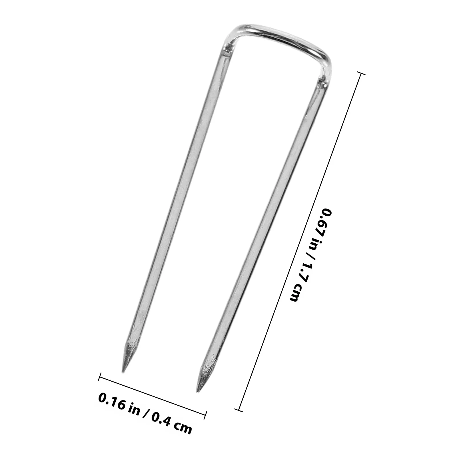 เข็มเย็บผ้ารูปตัวยูแบบใส ใช้ซ้ำได้ ปลายแหลมแข็งแรง อุปกรณ์เย็บผ้า สำหรับงาน DIY