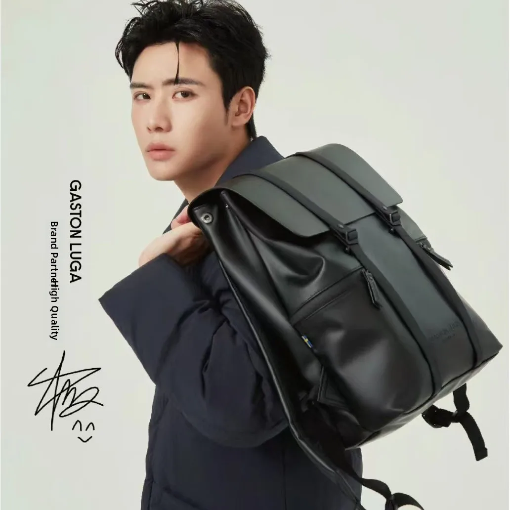 

Nordic Gaston Luga Large Capaci Commuter Bapa Cuter Bag Trendy Brand Double oulder Bag PU Material Spring Season