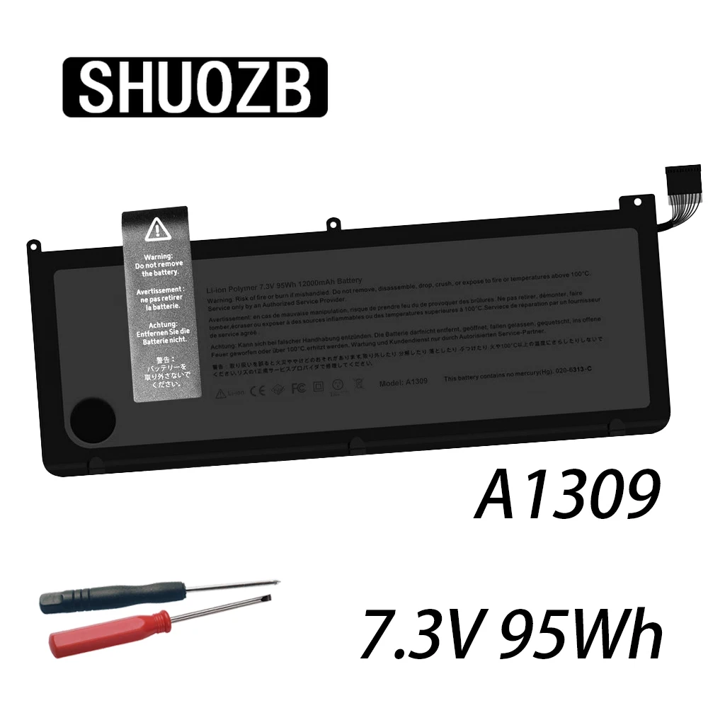 

7.3V 95Wh A1309 Laptop Battery For Apple MacBook Pro 17" A1297 Early-2009 Mid-2009 Mid-2010 MC226/A MC226CH/A MC226J/A MC226LL/A