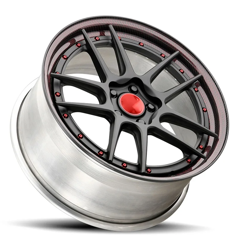 Borui Forged Alloy Racing Wheels Red 5x100 5x114.3 For Honda Civic For Accord For Subaru WRX 17-19 Inch