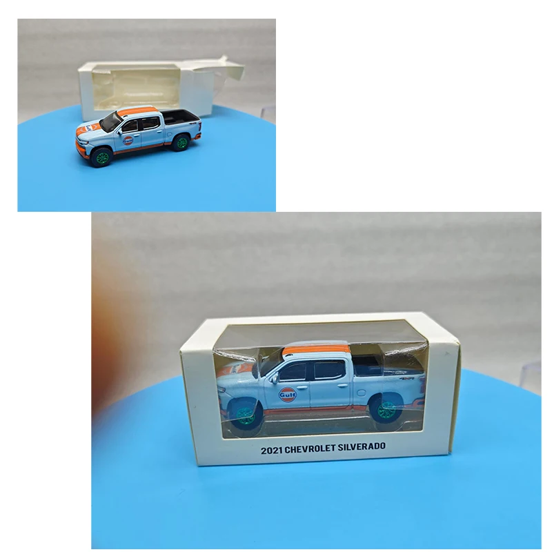 Green Light Limited Green Tire Edition 1:64 Big Truck Gulf Edition Mustang Имитация литого под давлением модель автомобиля из сплава Детская игрушка