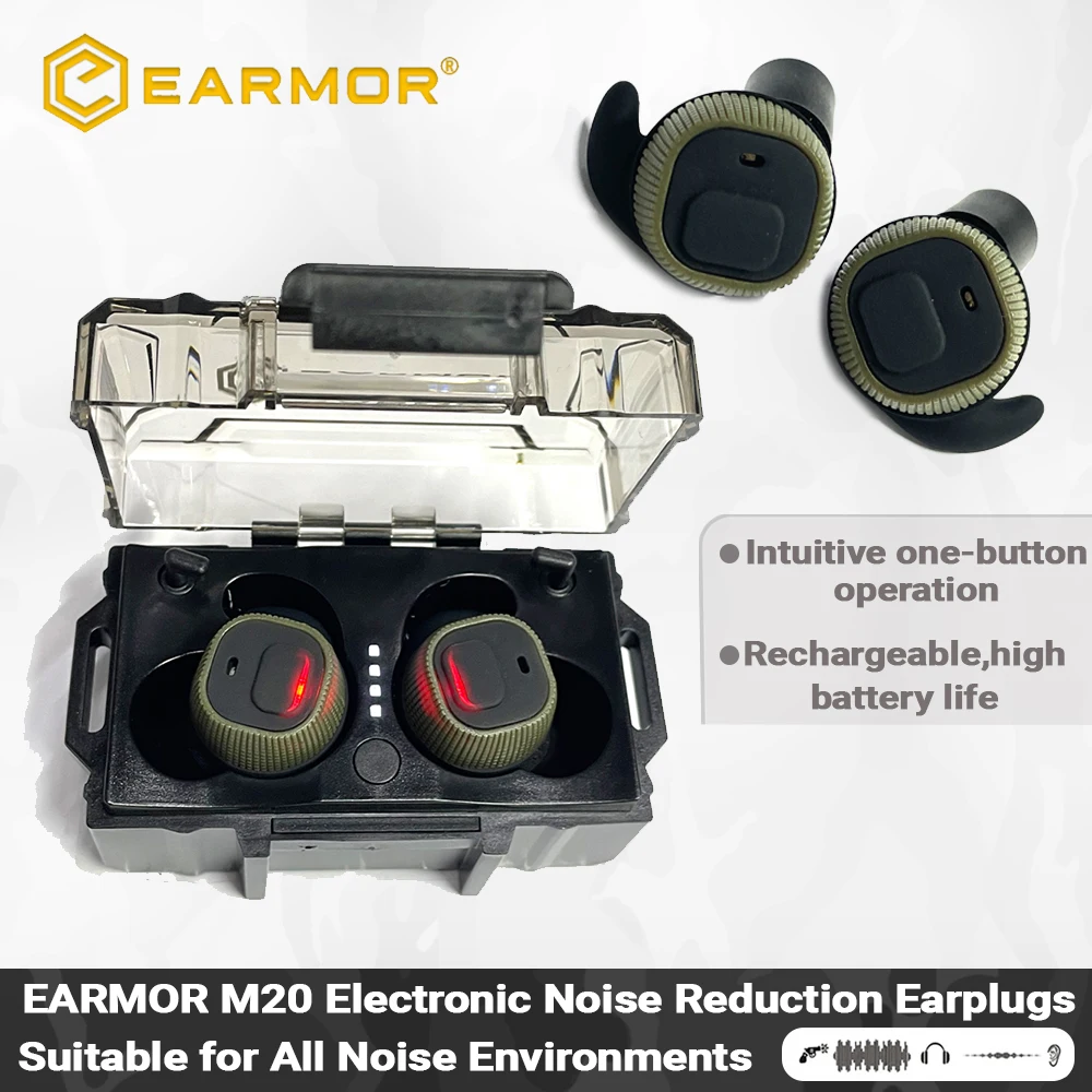 جديد Earmor M20 MOD3 سدادات أذن للتصوير النشط سماعات أذن إلكترونية للرماية/سماعات أذن تكتيكية/واقيات السمع الإلكترونية