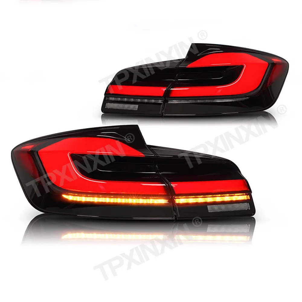 LED Taillight Assembly For BMW 5 Series F10 F18 2010-2017 Modified Dragon Scale Rear Lamp LED Dynamic Turn Signal Light