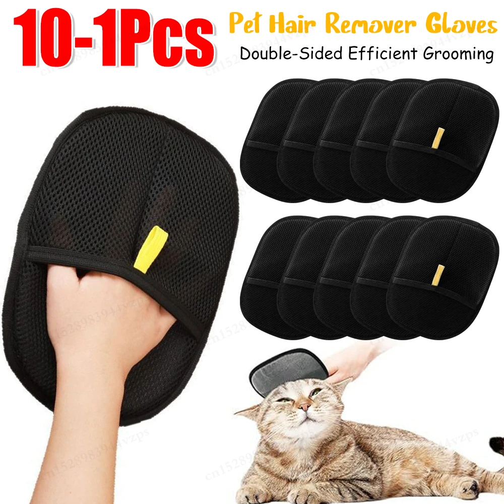 Pet Grooming Handschuhe Statische Entstaubung Pinsel Pet Haar Entferner Pinsel Entfernen Hund Katze Haare Von Sofa Teppich Kleidung Werkzeug Liefert