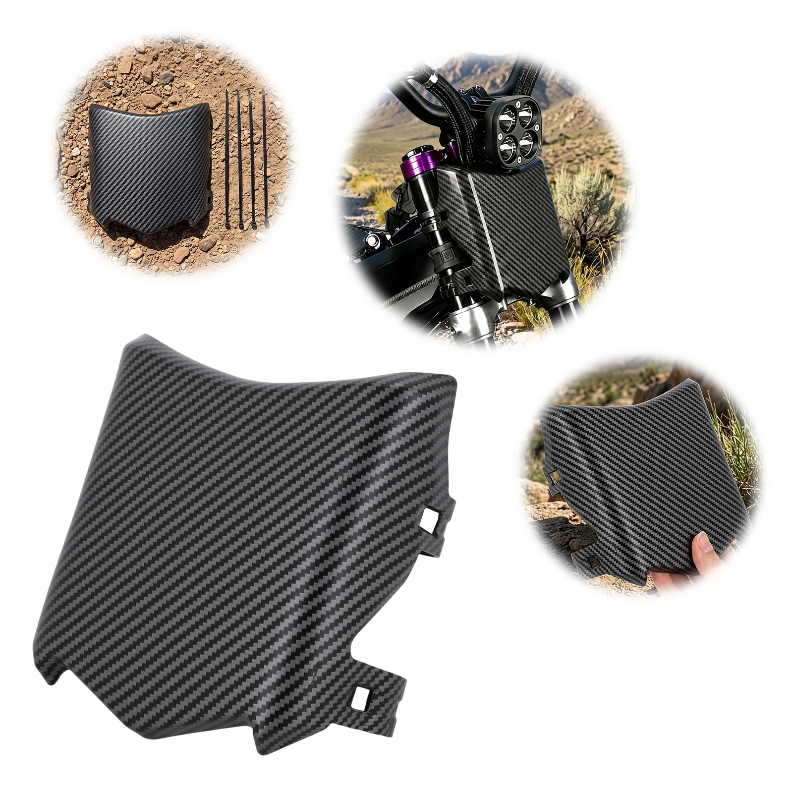 Front License Plate Electric Dirt Bike Plate Replacement Unique Design Protective Plate for Ebike Talaria Sting MX3-5