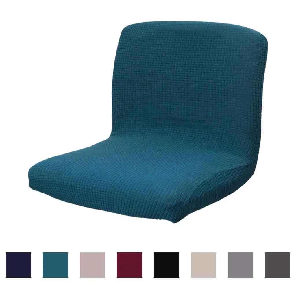 Polyester Chairs Cover Removable Washable Chair Protectors Short Back Dinning Room Office Banquet Seat Protectors