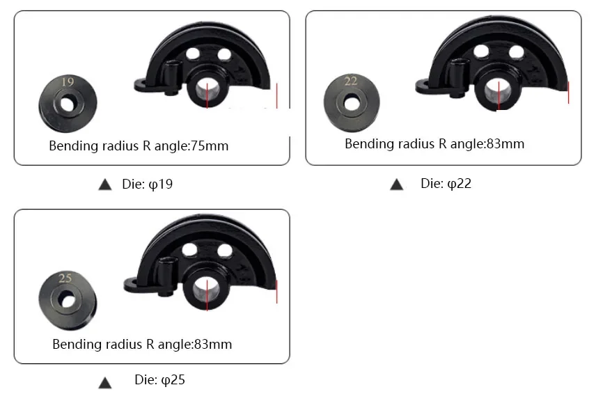 Piegatura manuale per tubi per macchinari industriali con motore affidabile Attrezzatura essenziale per macchine utensili Lavorazione dei metalli 54 x 23 x 16 cm 27 kg