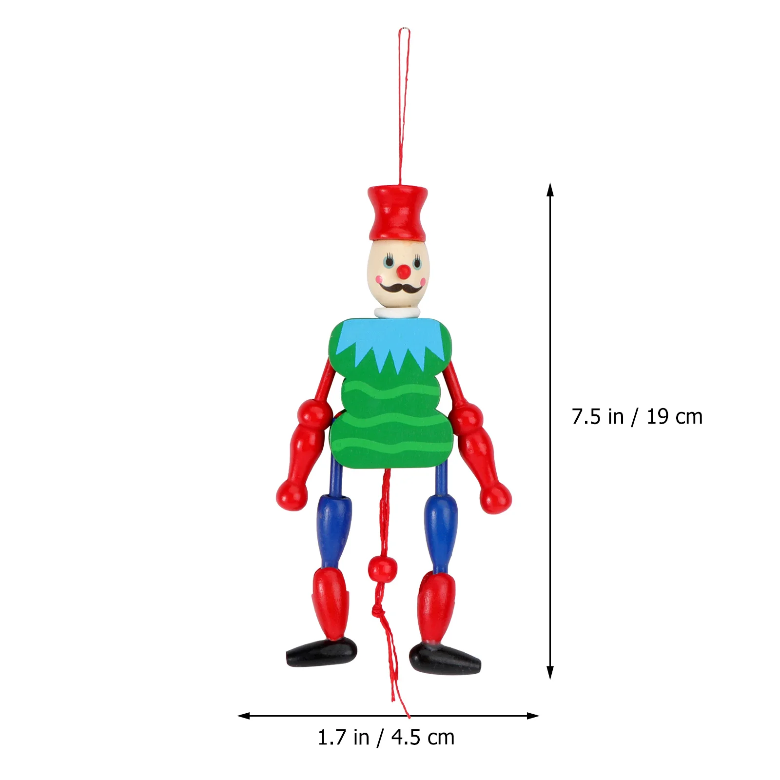 2Pcs Wooden King Puppet Handmade Painted Decoration Figure Craft Home Ornament Wood Puppet Home Ornament