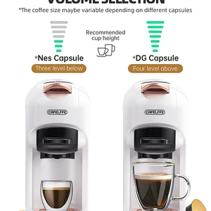 كافيلف 5 في 1 ماكينة صنع القهوة كبسولات متعددة ساخنة / باردة DG كابتشينو نسبريسو كبسولة ESE Pod مقهى مطحون 19 بار أعلى 6 أسعار لماكينة قهوة نسبريسو - رقم 5