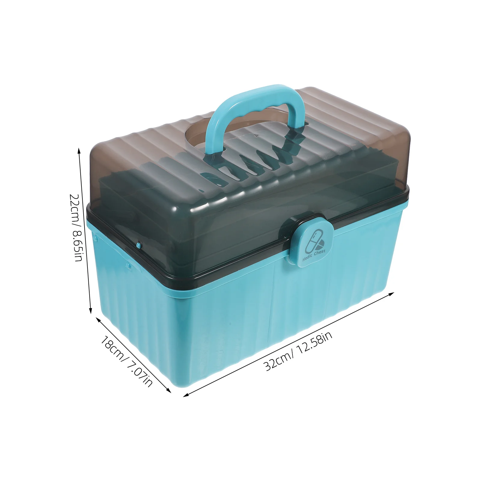 Medicine Storage Case Large Capacity Multi-Layer First Aid Organizer Portable For Home Office Travel Emergency Kit