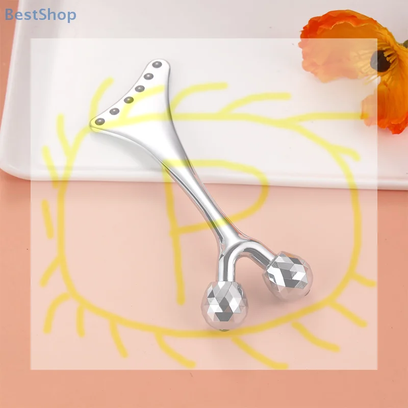 

❀ ❀ ❀ 3D-массажер для лица и массажный инструмент Гуа Ша, холодный ролик для лица, глаз, подтяжка подбородка, инструмент для подтяжки кожи ❀ ❀ ❀